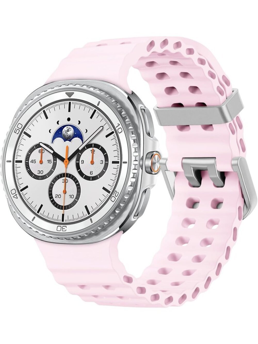 Unisex Pink Analog Quartz Breathable Marine Replacement Samsung Galaxy Watch